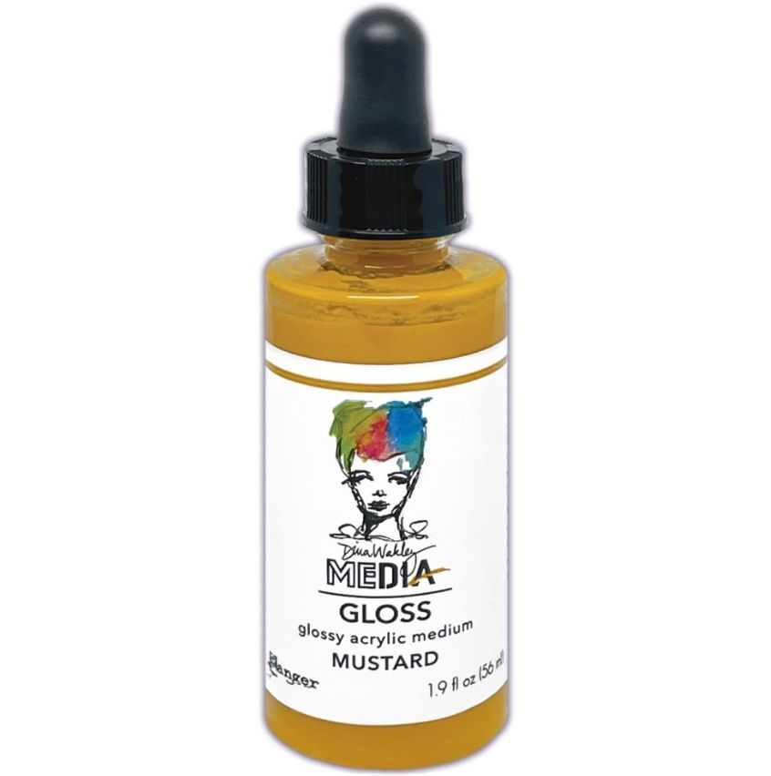 Dina Wakley - Acrylic Gloss «Mustard» 2 oz