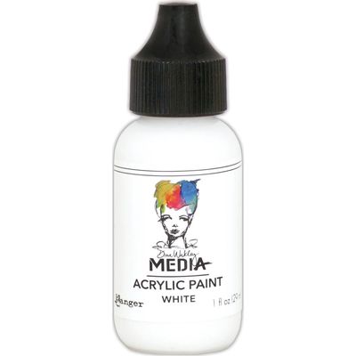 Dina Wakley - Peinture acrylique «White» 1oz