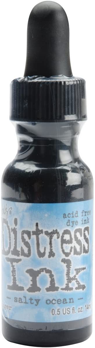 Distress ink Reinkers - Tim Holtz- couleur «Salty Ocean»