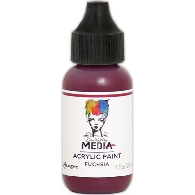 Dina Wakley - Peinture acrylique «Fuchsia» 1oz