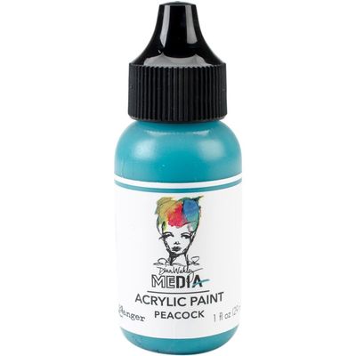 Dina Wakley - Peinture acrylique «Peacock» 1oz