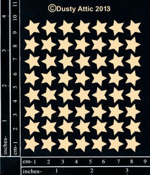 Dusty Attic - Chipboard Mini Stars