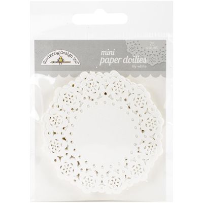 Doodlebug- « White paper doilies» petit 75 pcs