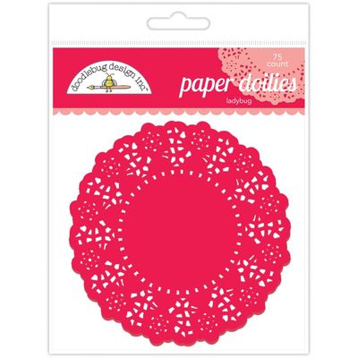 Doodlebug- « Lady bug paper doilies» 75 pcs