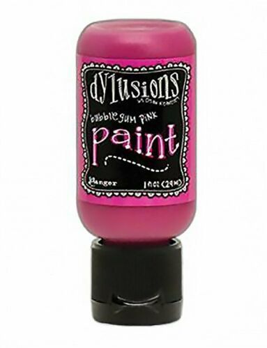 Dylusions - Peinture acrylique «Bubblegum Pink» 1oz
