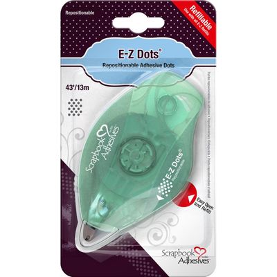 E-Z Runner Dots - Distributeur rechargeable de ruban adhésif repositionnable 13m