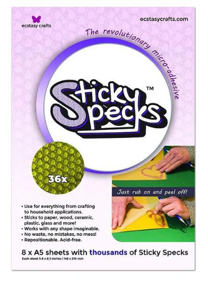 Ecstacy Craft - «Sticky Specks micro adhesive» 8 feuilles