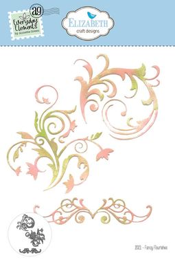Elizabeth Craft - Dies Fancy Flourishes 3 pièces