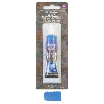 Finnabair - Art Alchemy cire mat couleur «Faded Denim» .68oz