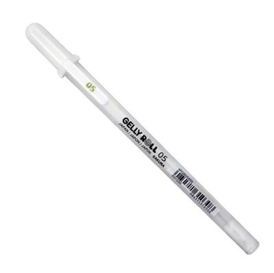 Gelly Roll - Stylos à encre blanche avec pointe de 0,5 mm, Unité
