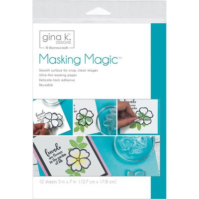 Gina K. Design - Masking Magic 12 feuilles 5X7