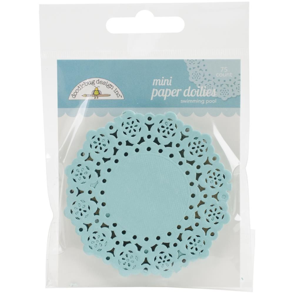 Doodlebug- « Swimming Pool paper doilies» petit 75 pcs