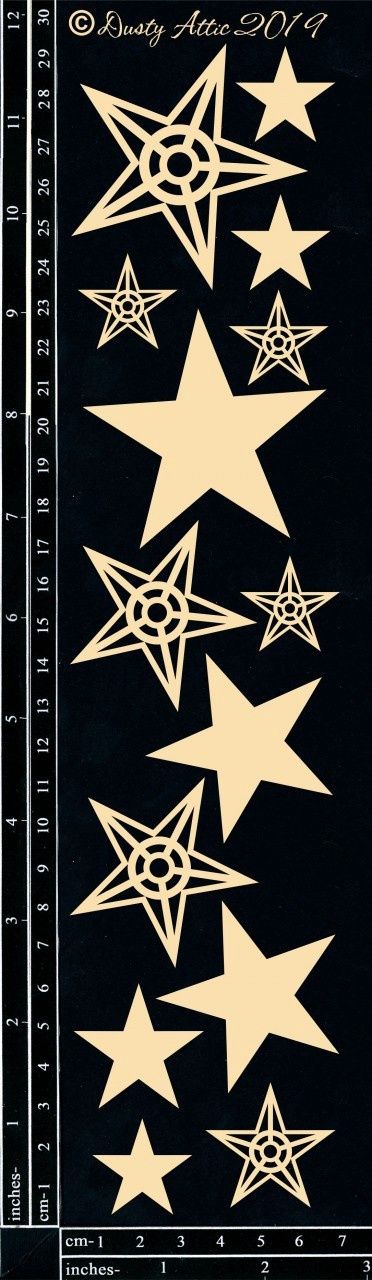 Dusty Attic - Chipboard Industrial Stars #2