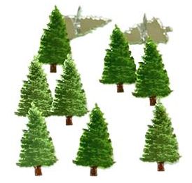 Eyelet Outlet - Brads «Tree» 12 pièces