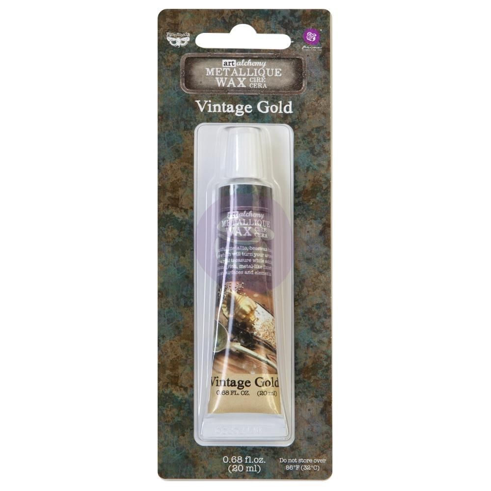 Finnabair - Art Alchemy cire brillante antique couleur «Vintage Gold»