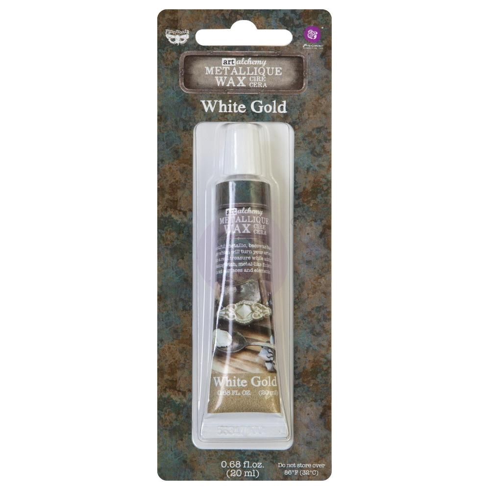 Finnabair - Art Alchemy cire brillante antique couleur «White Gold»