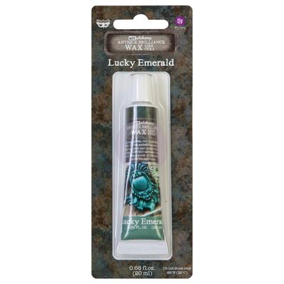 Finnabair - Art Alchemy cire brillante antique «Lucky Emerald»