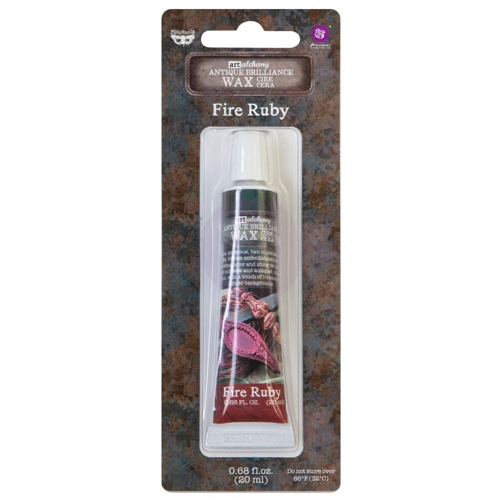 Finnabair - Art Alchemy cire brillante antique «Fire Ruby»