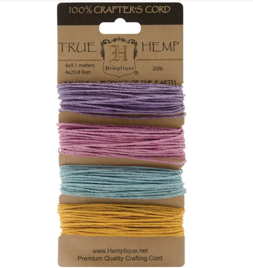 Hemptique - Corde de chanvre «Pastel»
