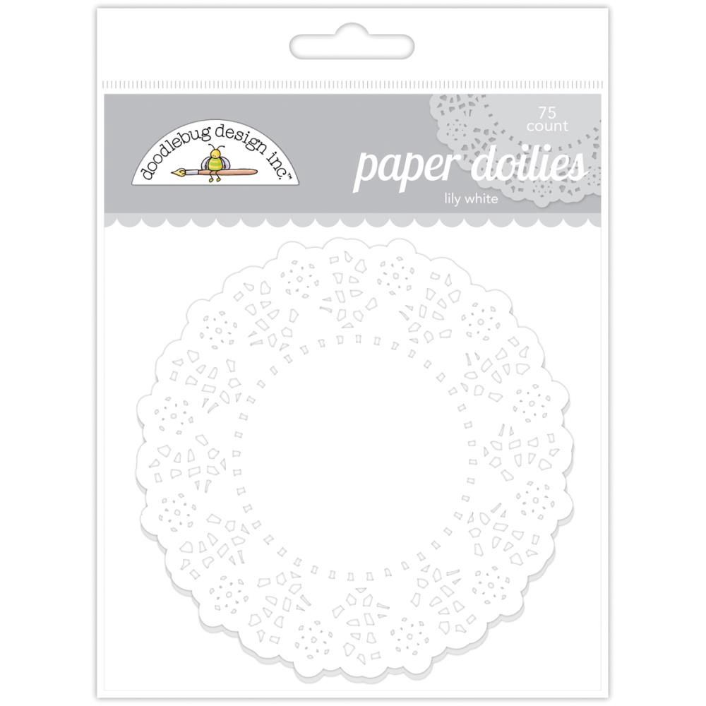 Doodlebug- « White paper doilies» 75 pcs