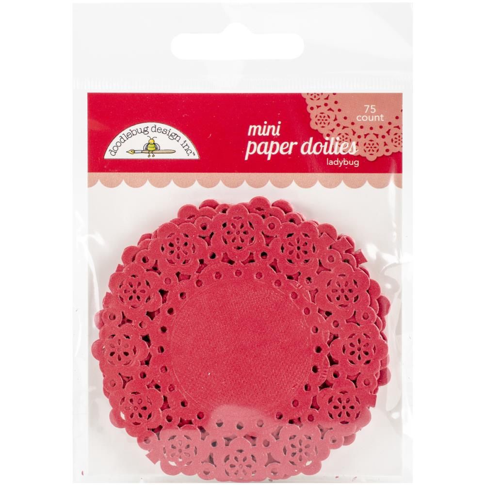 Doodlebug- «Ladybug paper doilies» petit 75 pcs