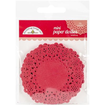 Doodlebug- «Ladybug paper doilies» petit 75 pcs