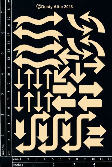 Dusty Attic - Chipboard Arrows #2