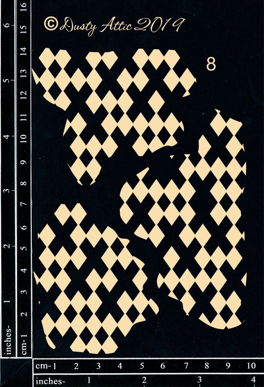 Dusty Attic - Chipboard Broken Bits #8 – Diamonds