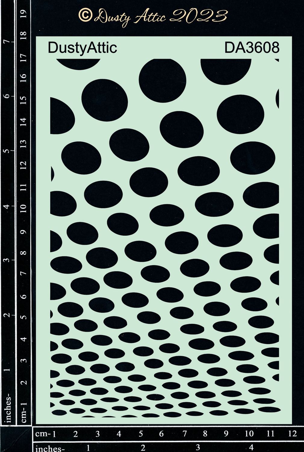 Dusty Attic - Stencil 4" X 6" Geo Textures #6