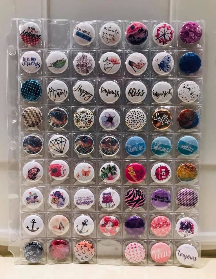 Feuille de rangement pour badge 1"