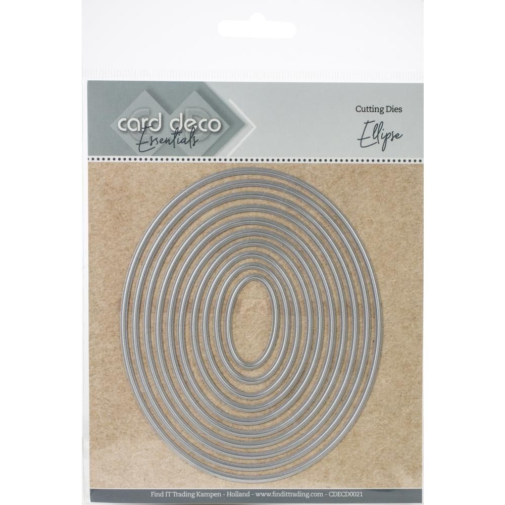 Find It Trading - Dies «Card Deco Essentials» modèle «Ellipse» 10 pcs