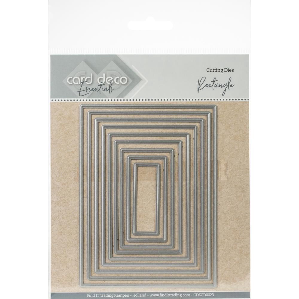 Find It Trading - Dies «Card Deco Essentials» modèle «Rectangle» 9 pcs
