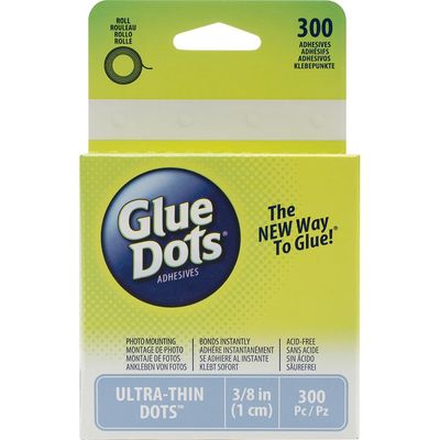 Glue Dots - Ultra-Thin 3/8" (10mm), 300 pièces