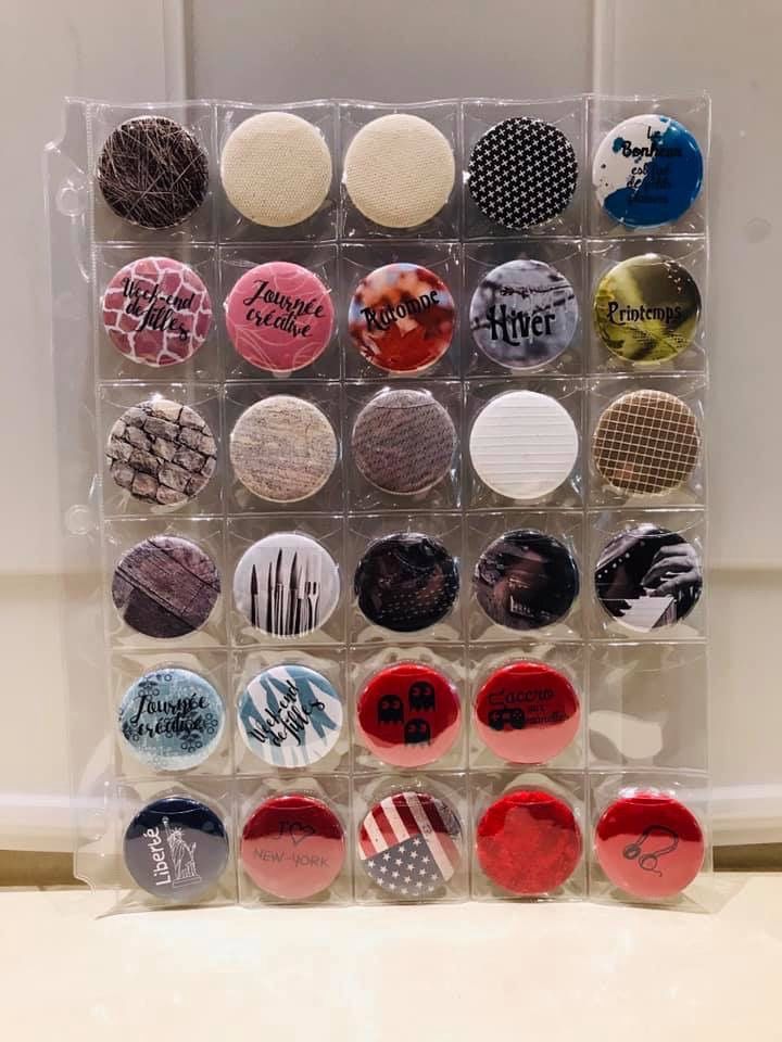 Feuille de rangement pour badge 1.5"