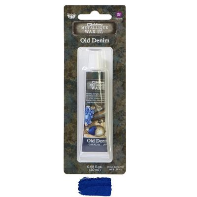 Finnabair - Art Alchemy cire brillante antique couleur «Old Denim»