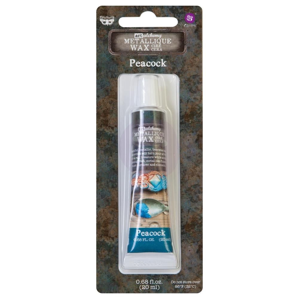 Finnabair - Art Alchemy cire brillante antique couleur «Peacock»