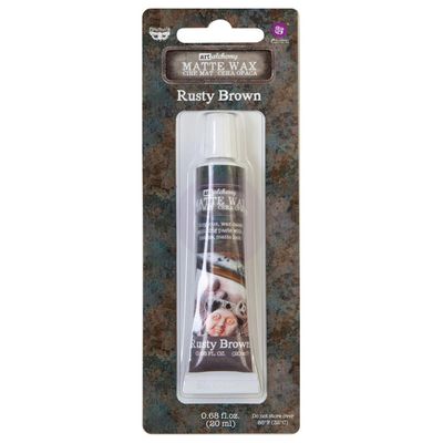 Finnabair - Art Alchemy cire mat couleur «Rusty Brown» .68oz