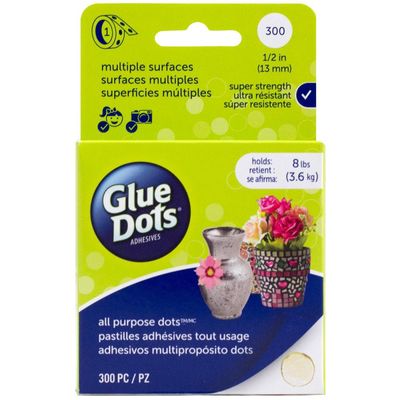 Glue Dots 1/2" (13mm) rouleau de 300 pcs