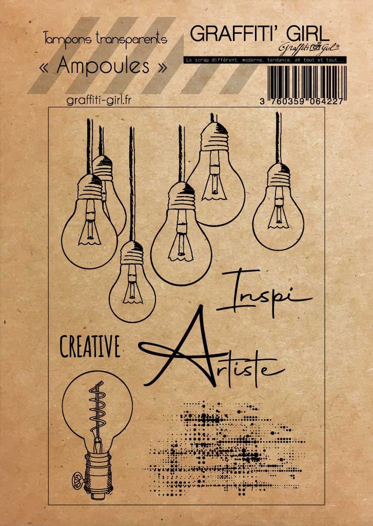 Graffiti Girl - Étampes «Ampoules» 6 pcs