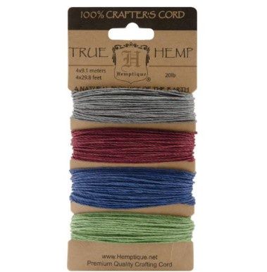 Hemptique - Corde de chanvre «Pastel terreux»