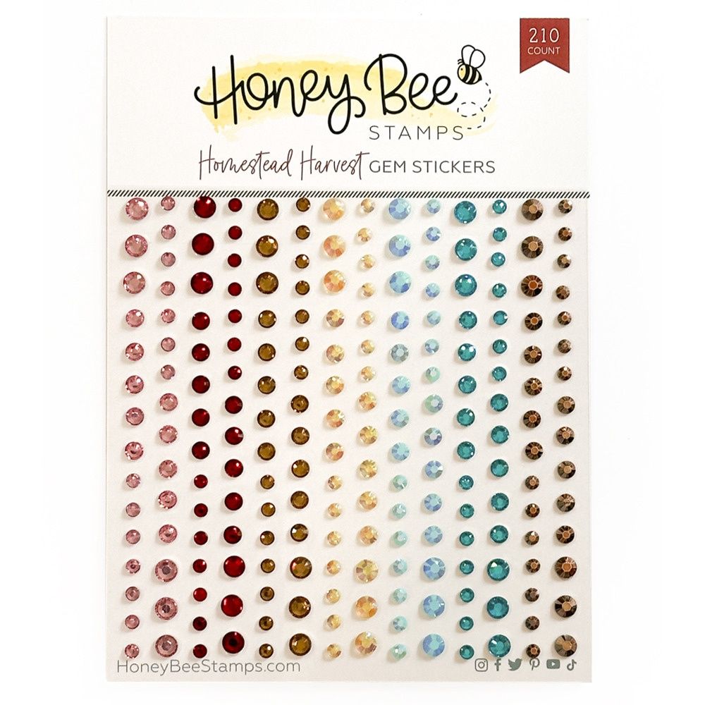 Honey Bee - Cristaux autocollant «Homestead Harvest» 210 pcs