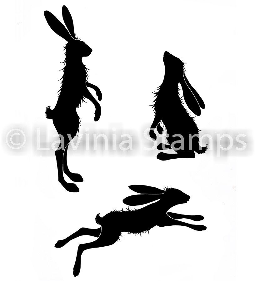 Lavinia - Estampe «Whimsical Hares» 3 pcs