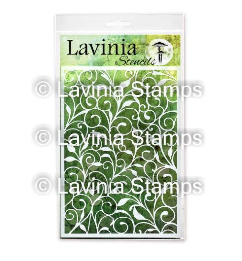 Lavinia - Stencil «Leaf Trails» 6" X 8"
