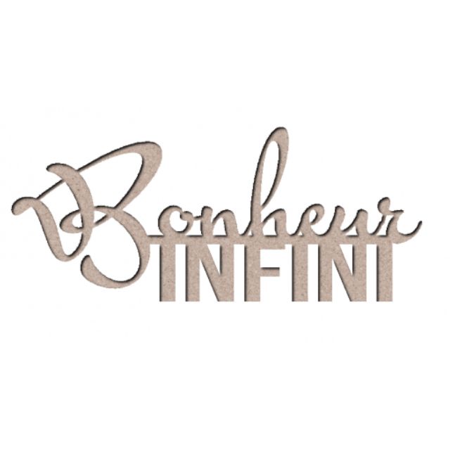Les 2 Miss scrapbooking - Chipboard Bonheur Infini