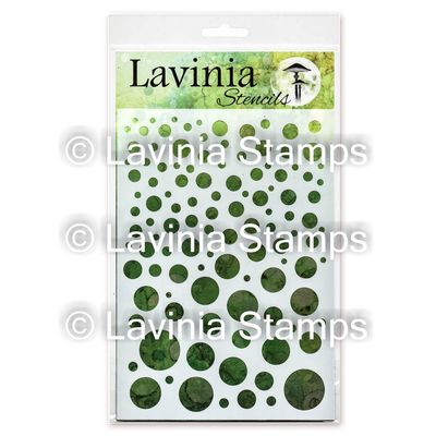 Lavinia - Stencil «White Orbs» 6" X 8"