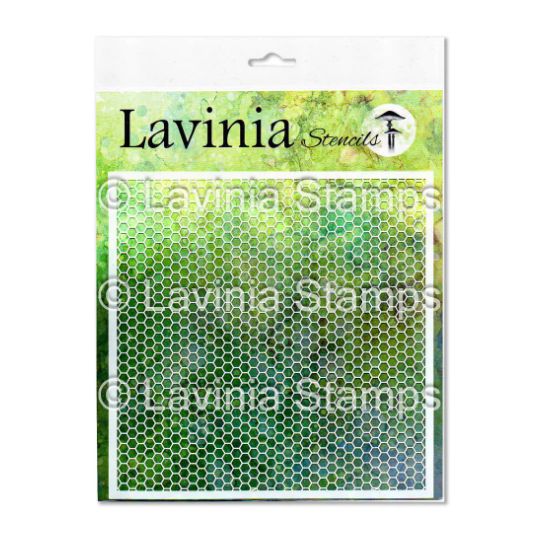Lavinia - Stencil «Honeycomb» 8" X 8"