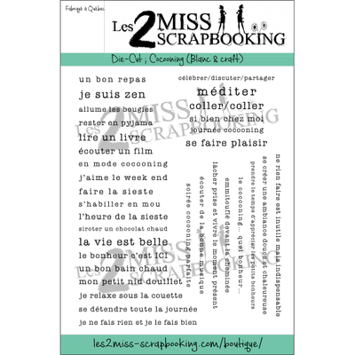 Les 2 Miss scrapbooking - Éphéméra «Cocooning»
