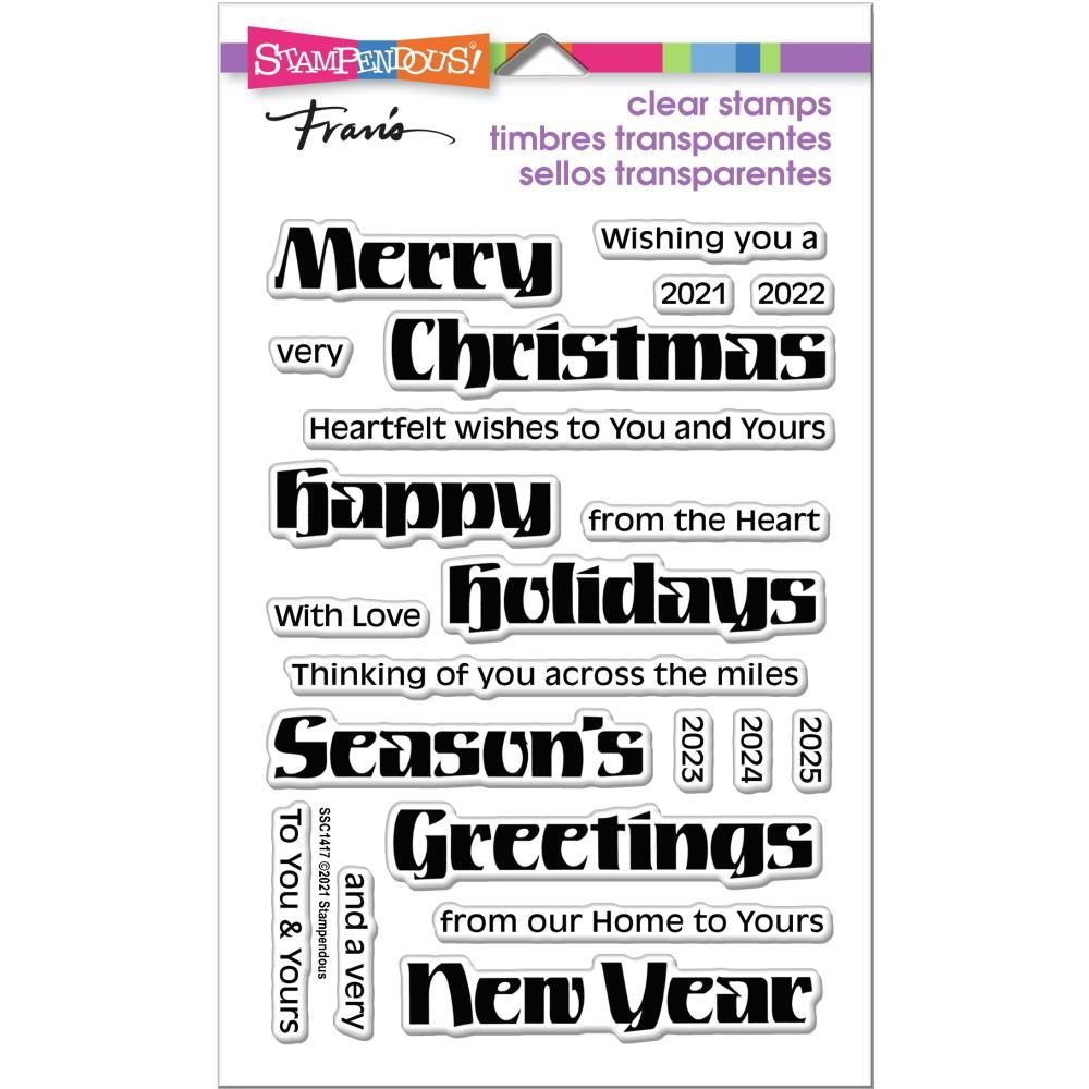 LIQUIDATION- Stampendous - Estampe «Bold Season» 21 pcs (Le prix indiqué est déjà à 40% de rabais)