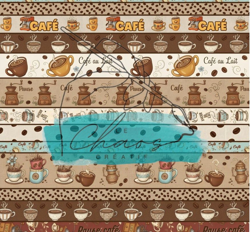 Le Chaos créatif - Washi Tape Jamais sans mon Café