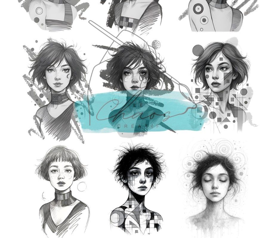 Le Chaos créatif - Papier Velin no.2 Crayons et Émotions